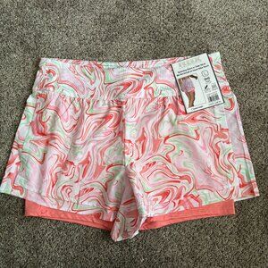 RBX Running Short w/Side Slit & Bk Pkt Detail w/ Inner Bike Short Ladies Size LG